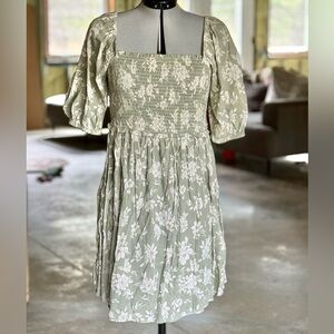 Hint of Blush floral maternity dress